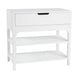 SH Ankara Large 1 Drawer Bedside Table in White