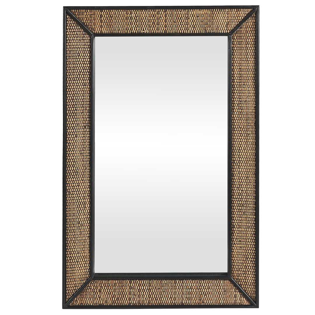 SH RANCHI RECTANGULAR MIRROR BLACK