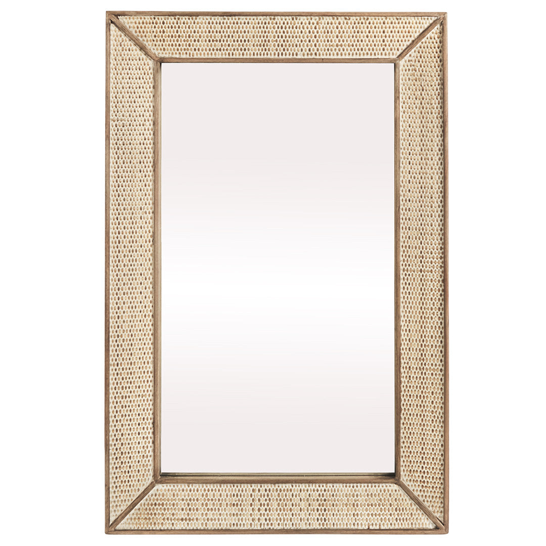 SH Ranchi Rattan Framed Mirror - Natural