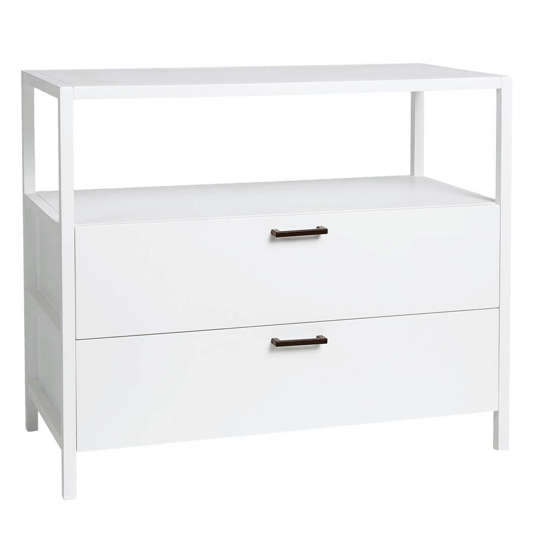 SH Agra 2 Drawer Large Bedside Unit