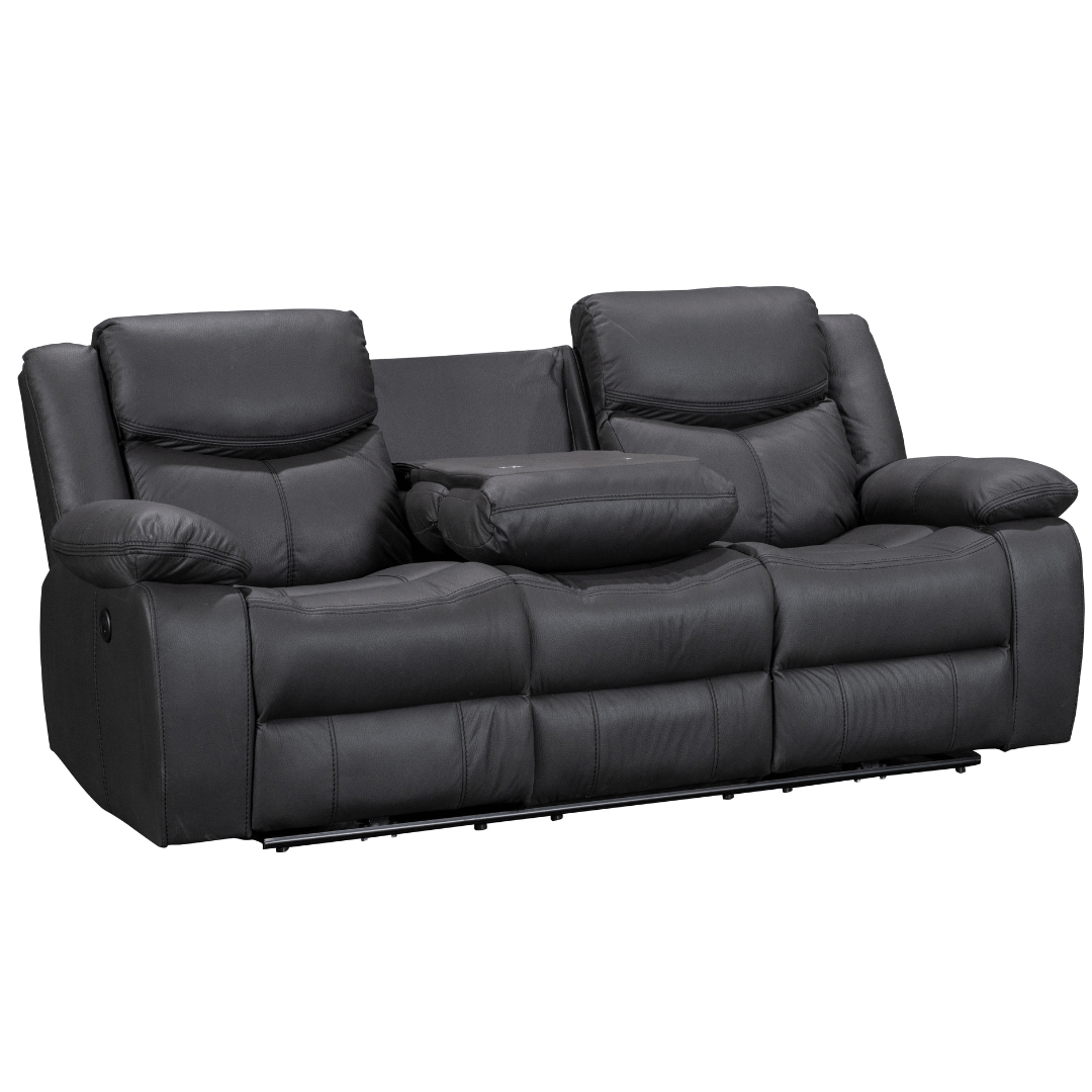 BT Urban Fabric Upholstered Power Motion 3 Seater Electric Recliner