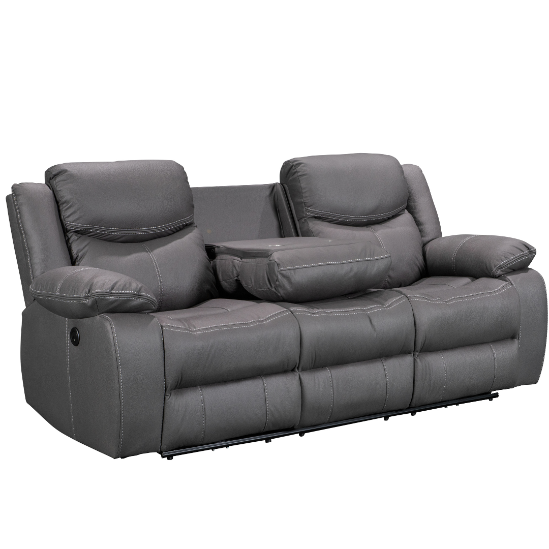 BT Urban Fabric Upholstered Power Motion 3 Seater Electric Recliner