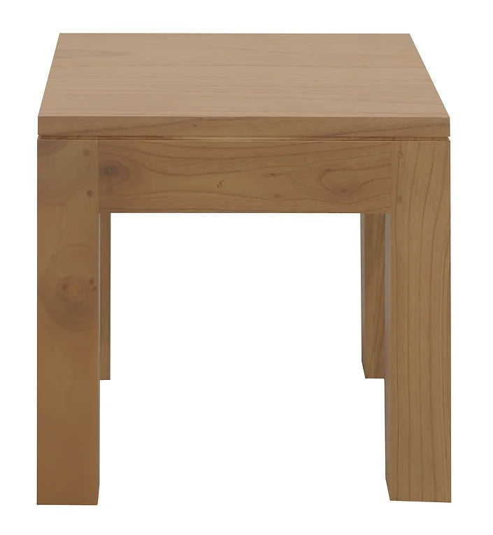 CT Amsterdam Solid White Cedar Timber Lamp Table