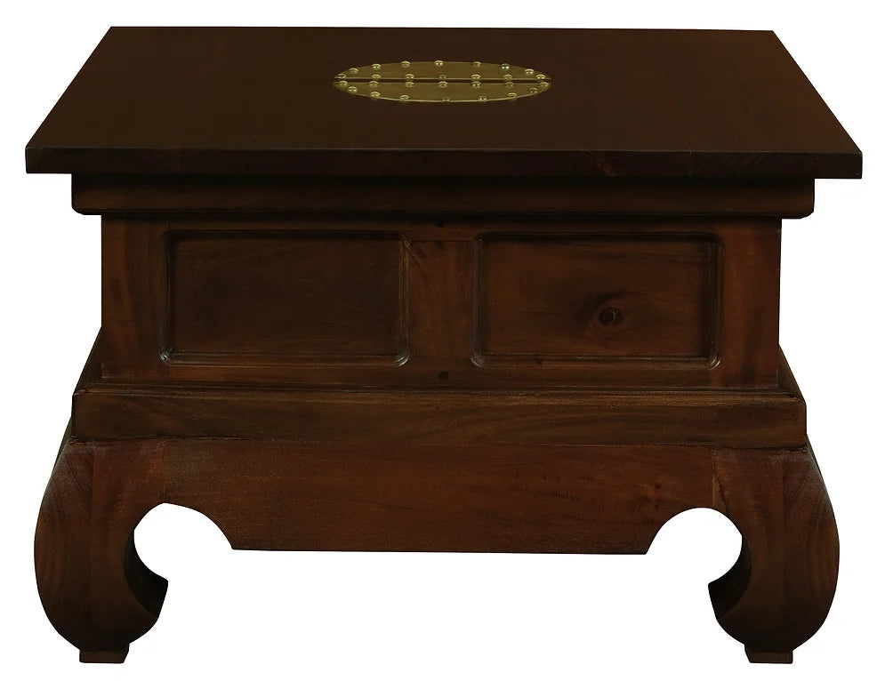 CT Shanghai Solid Mahogany Timber Square Side Table