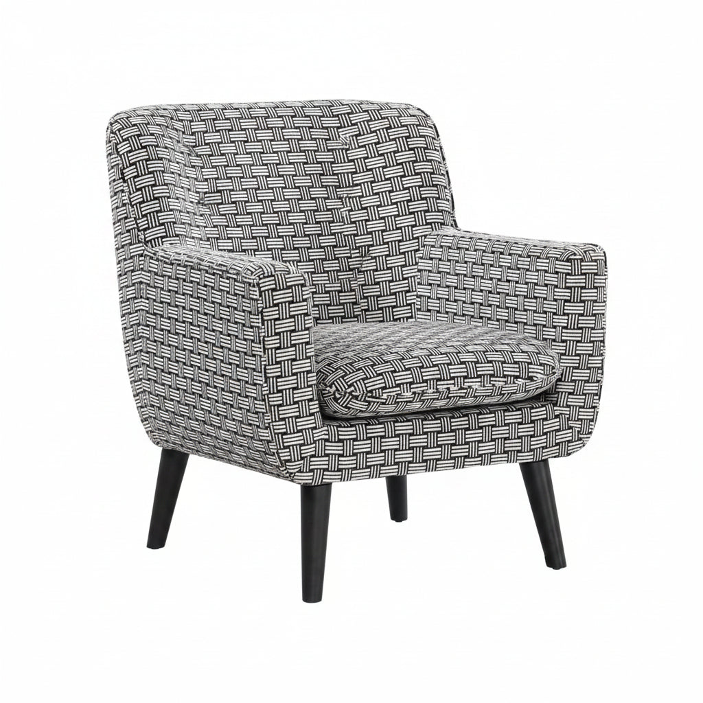 BT Georgia Monochrome Fabric Upholstered Accent Chair