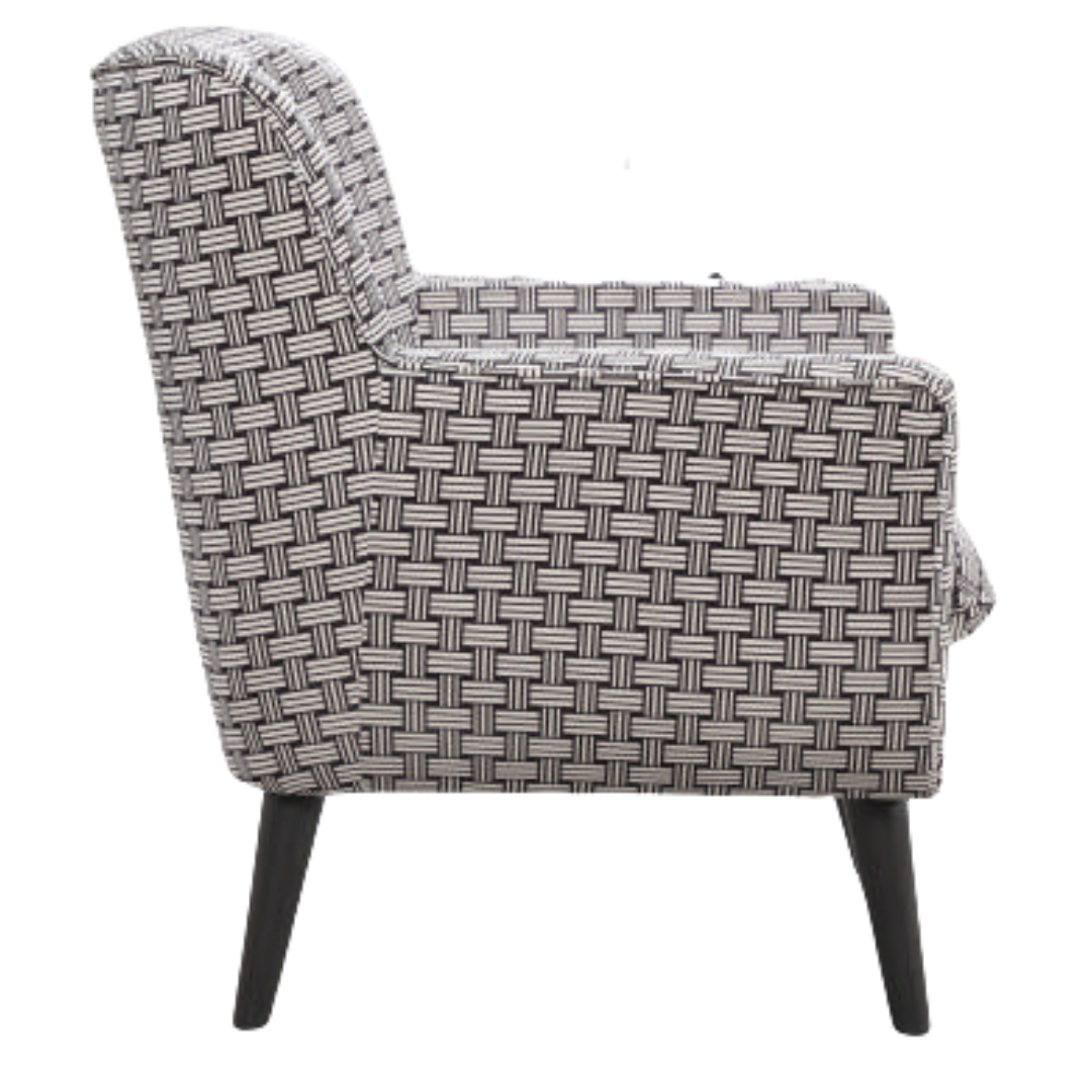 BT Georgia Monochrome Fabric Upholstered Accent Chair
