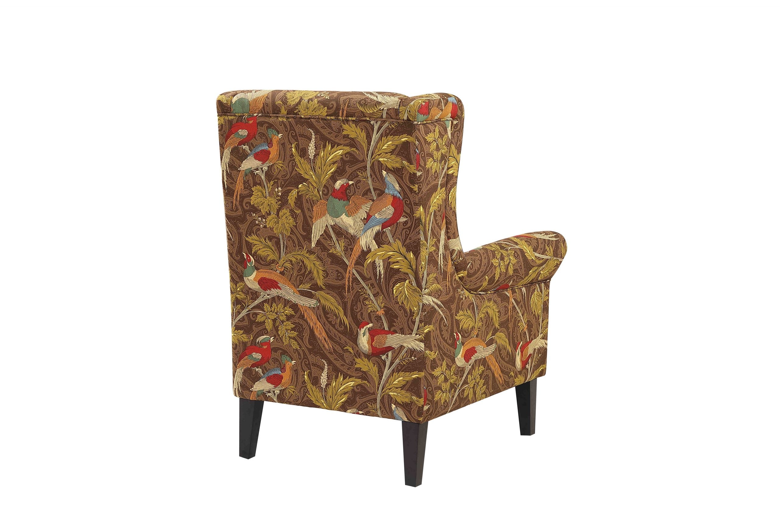 BT Bliss Wing Chair  Upholstered in Chinoiserie Pheasant Velvet