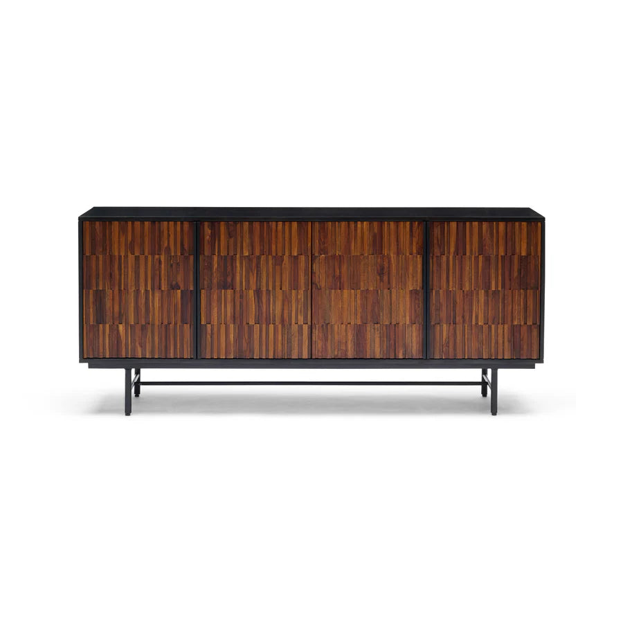 HCL Darwin Solid Timber 4 Door Sideboard