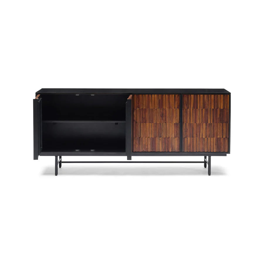 HCL Darwin Solid Timber 4 Door Sideboard