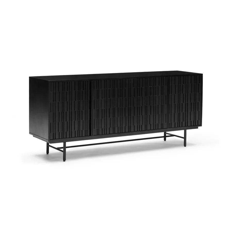 HCL Darwin Solid Timber 4 Door Sideboard