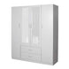 HE Randwick 4 Door and 2 Drawer Wardrobe with Mirror