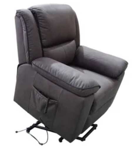 EL Arias Waxed Rhino Fabric Upholstered Lift Chair