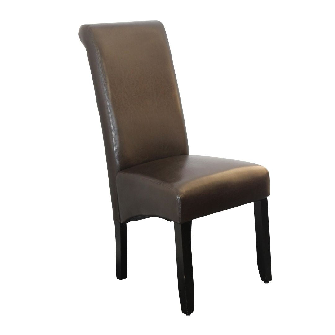 BT Avalon Wenge Leg Brown PU Upholstered Dining Chair