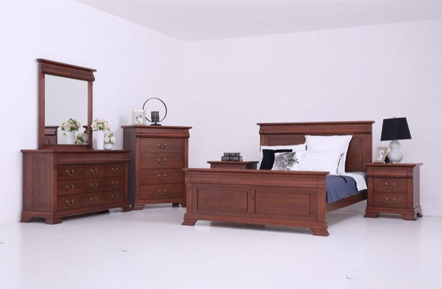 AW Caroline Tallboy 4 Drawer - African Walnut