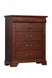 AW Caroline Solid Timber 4 Drawer Tallboy