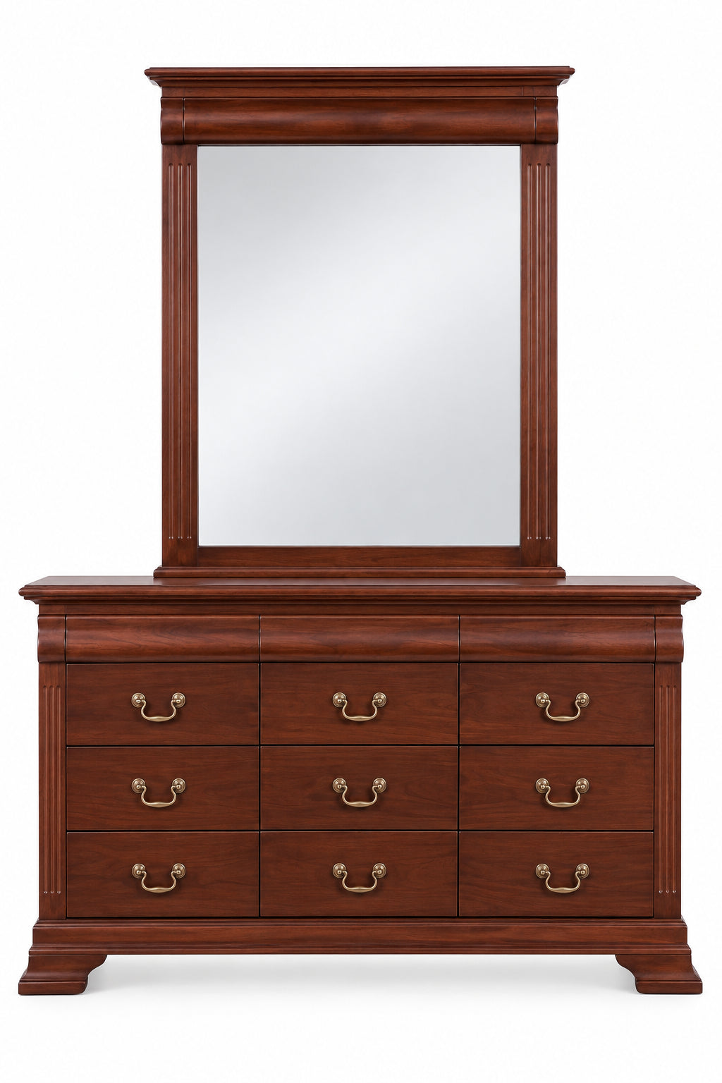 AW Caroline 9 Drawer Dressing Table with Mirror
