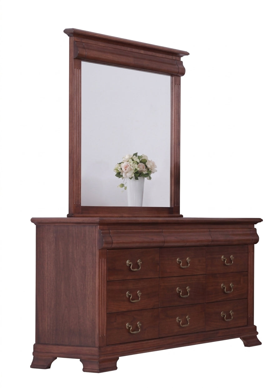 AW Caroline 9 Drawer Dressing Table with Mirror