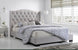 AW Memphis Wing Fabric King & Queen Beds - Peal Grey or Dark Grey