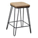 BT Aloft PU Leather Upholstered Seat Metal Base Bar Stool