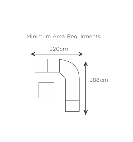 VI Amalfi Wicker Weaving 6 Seater Outdoor Modular Sofa Set