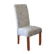 BT Avalon Script Fabric Upholstered Chestnut Leg Dining Chair