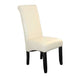 BT Avalon Wenge Leg Ivory PU Upholstered Dining Chair