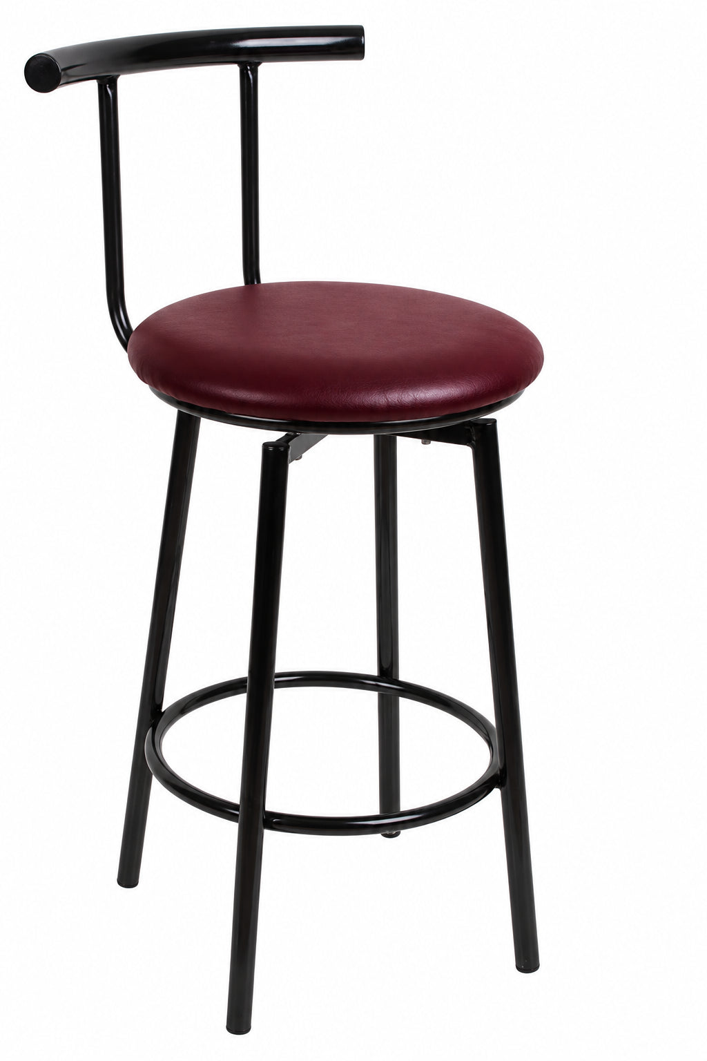MA Cosmo Fabric or Vinyl Upholstered Made to Order Swivel Bar Stool