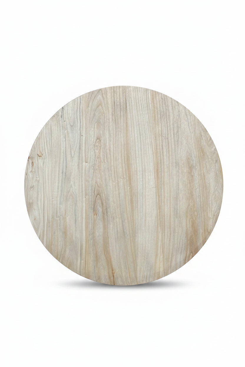 MF Belgie Recycled Timber Pedestal Leg Round Dining Table