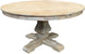 MF Belgie Recycled Timber Pedestal Leg Round Dining Table