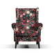 BT Bliss Wing Chair  upholstered in Floral Velvet