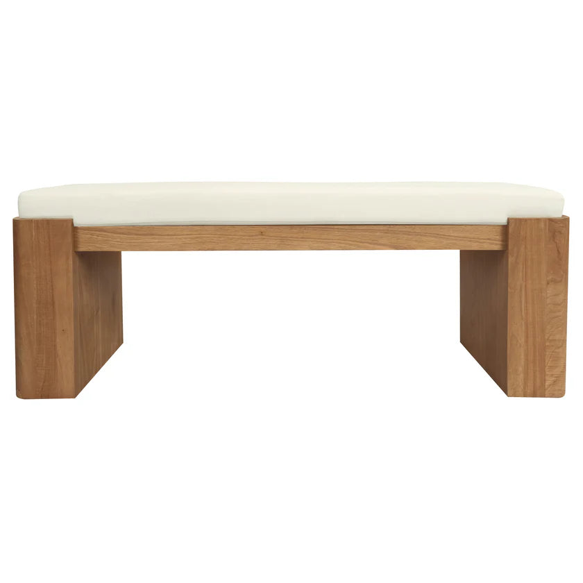 CT Adelle Solid Timber Large Dining Bench with Cushion