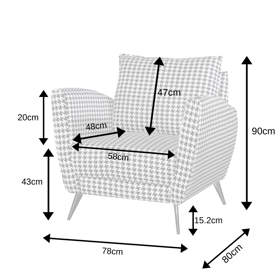 BT Toscana Fabric Upholstered Armchair