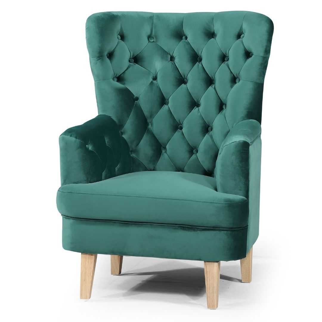 BT Elisa Velvet Upholstered Accent Chair