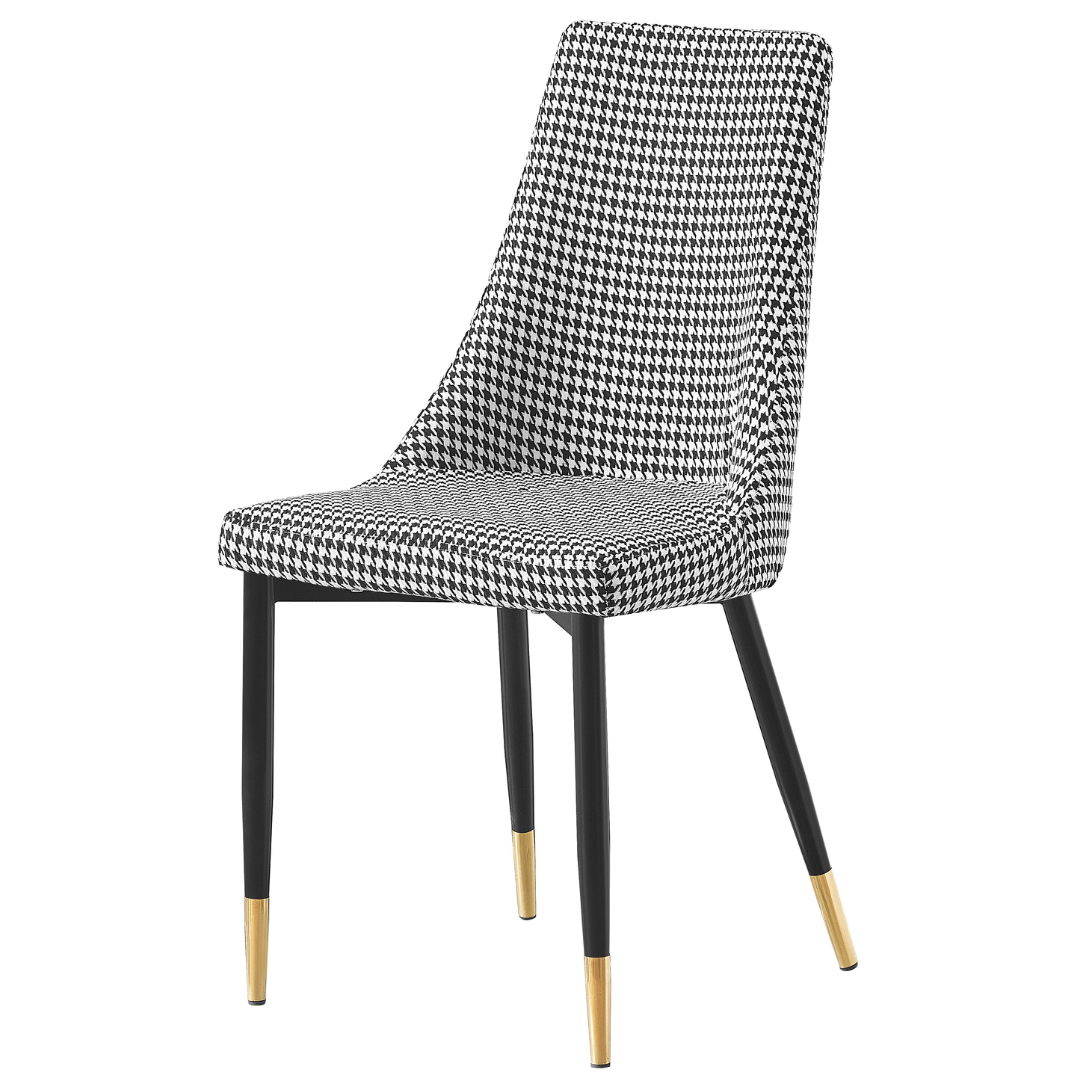 BT Maddison Houndstooth Fabric Upholstered Dining Chair