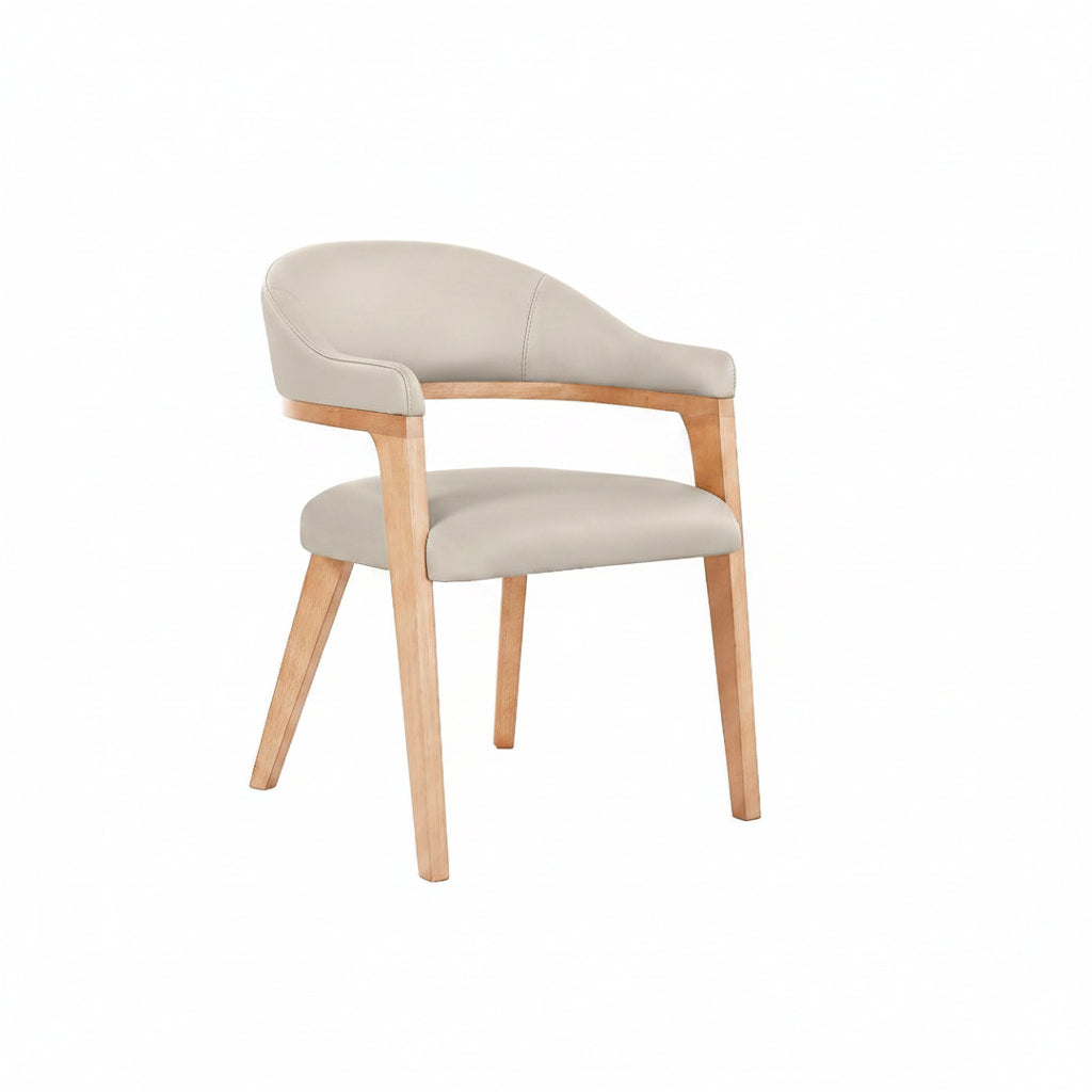 BT Monetti Fabric Upholstered Timber Leg Dining Chair