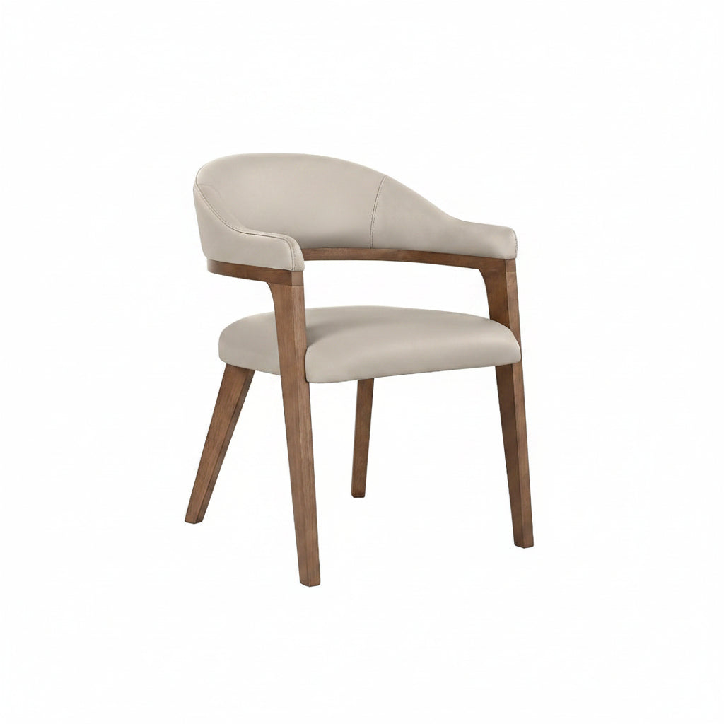 BT Monetti Fabric Upholstered Timber Leg Dining Chair