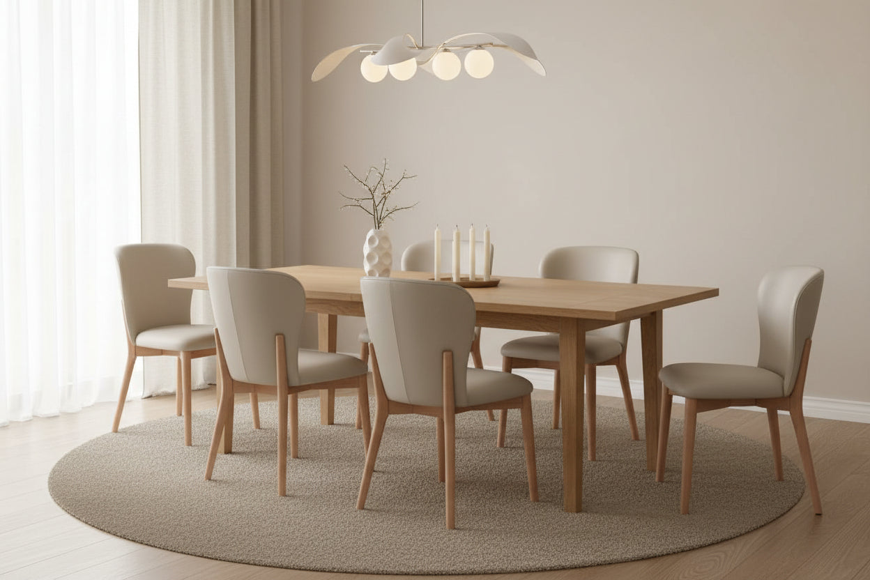 BT Zarella Fabric Upholstered Timber Leg Dining Chair