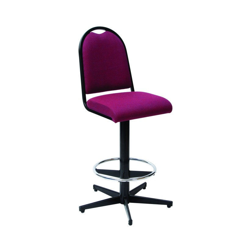 MA Bistro Fabric or Vinyl Upholstered Made to Order Swivel Bar Stool