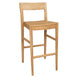 CT Moller Solid Timber Counter Stool with Backrest