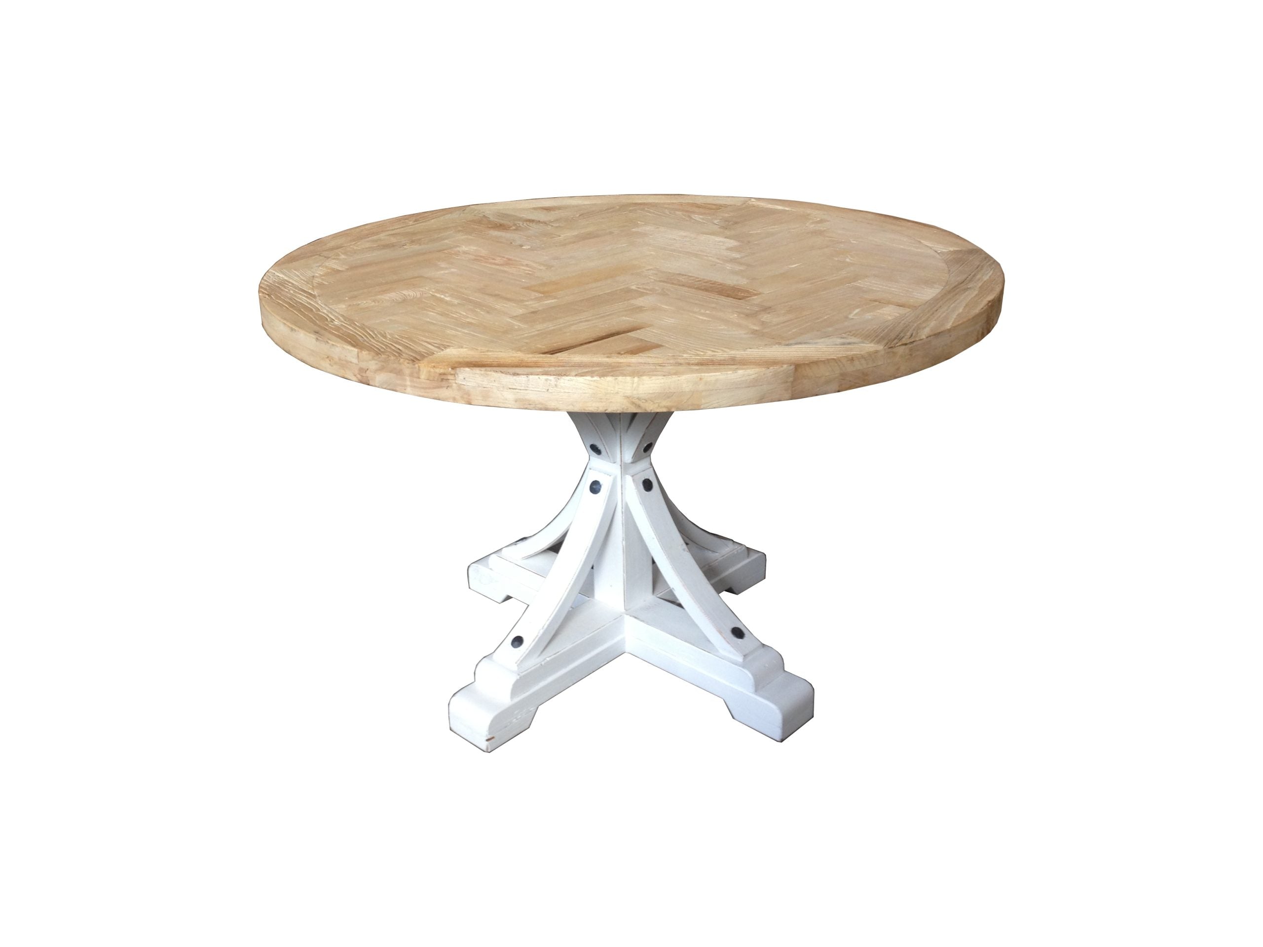 MF Brussels Recycled Elm Timber Round Dining Table