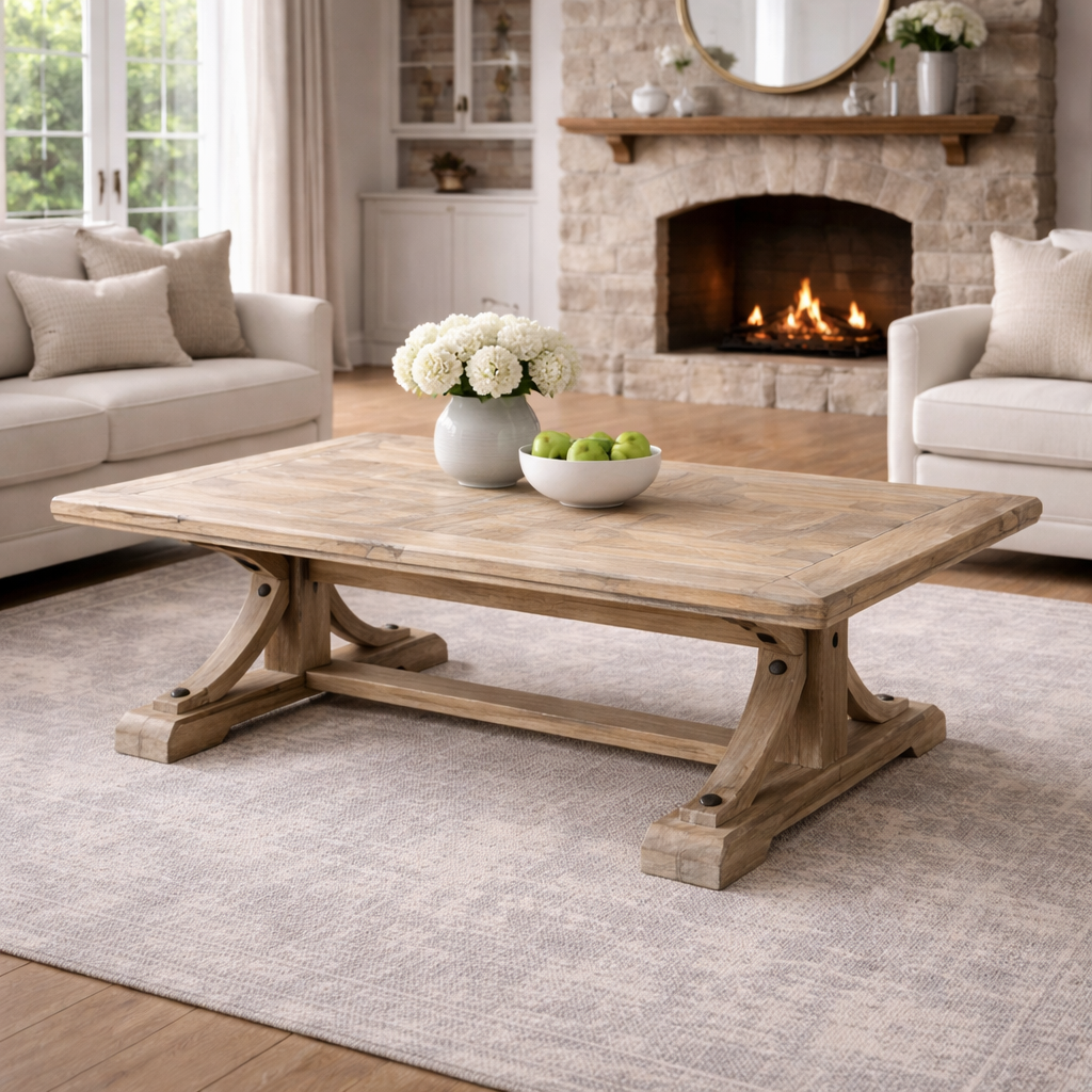 MF Brussels Recycled Elm Timber Coffee Table