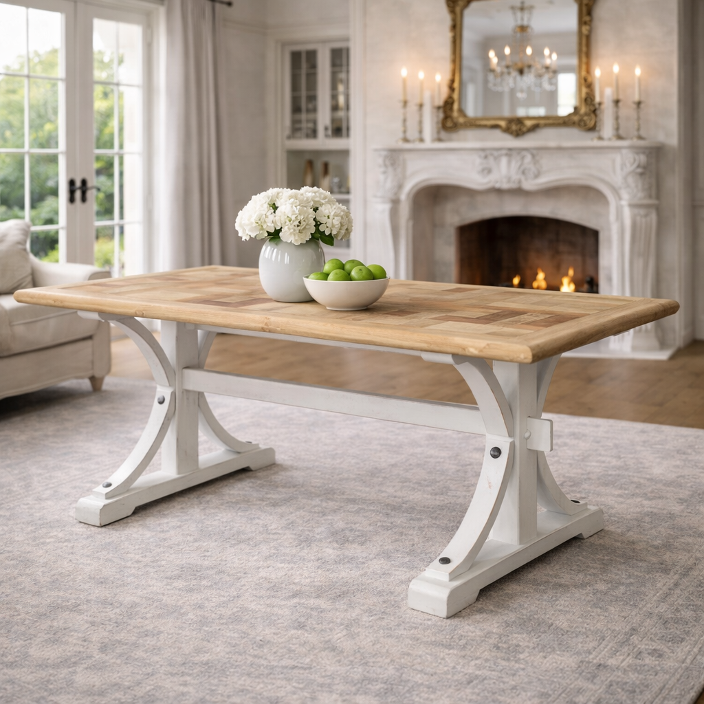MF Brussels Recycled Elm Timber Dining Table