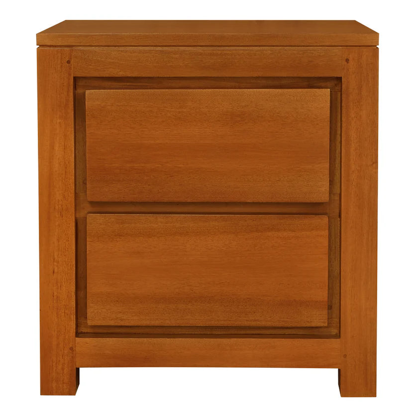CT Amsterdam Solid Timber 2 Drawer Bedside Table