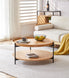 BT Giorgio Round Coffee Table with Shelf