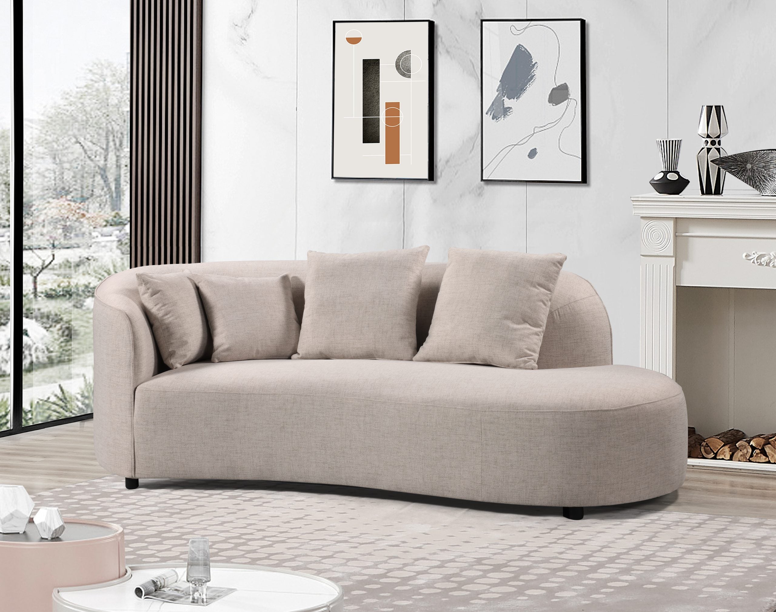 BT Mowbray Chaise Domus Linen