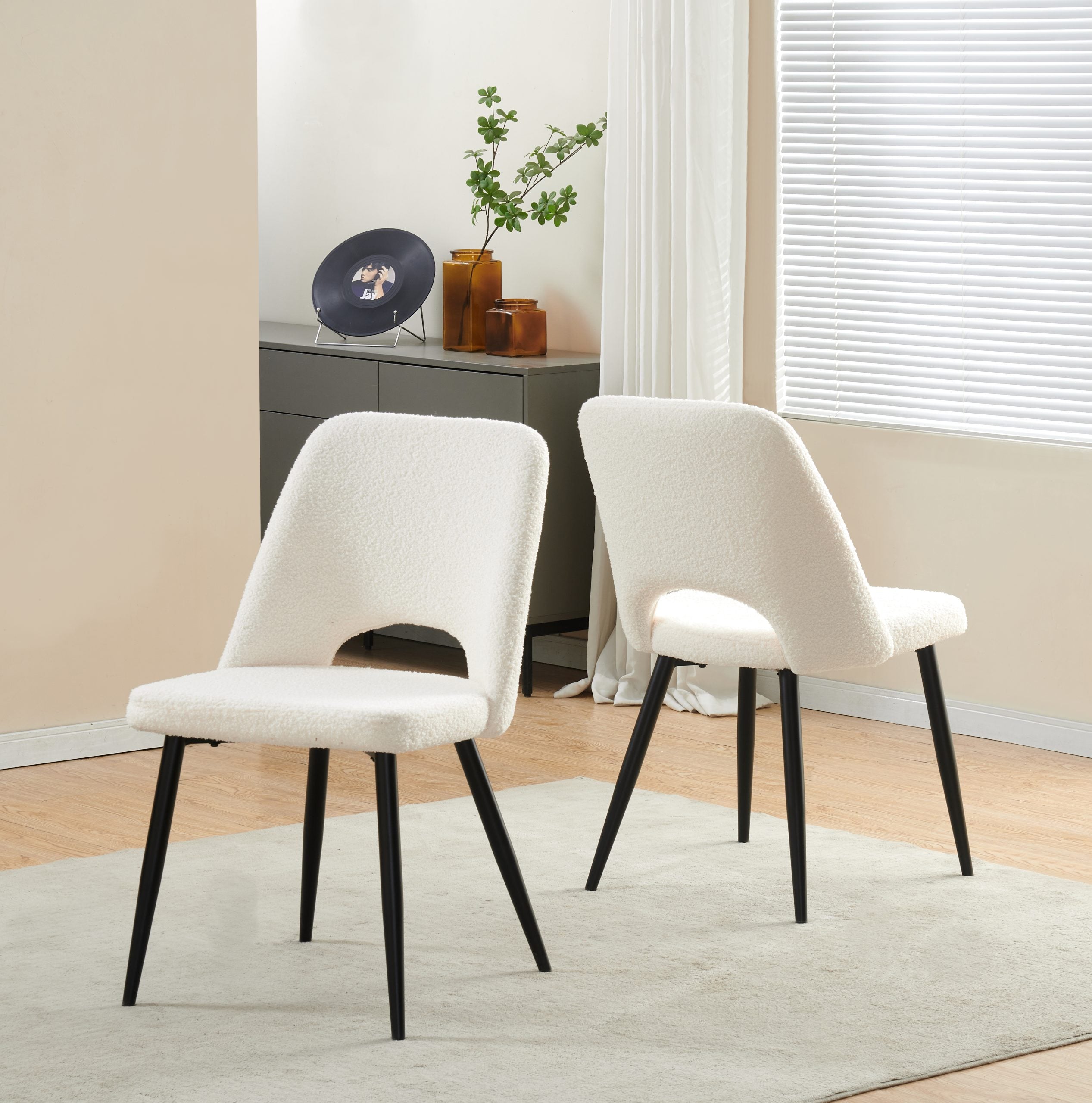 BT Zara Dining Chair Boucle Fabric Upholstery