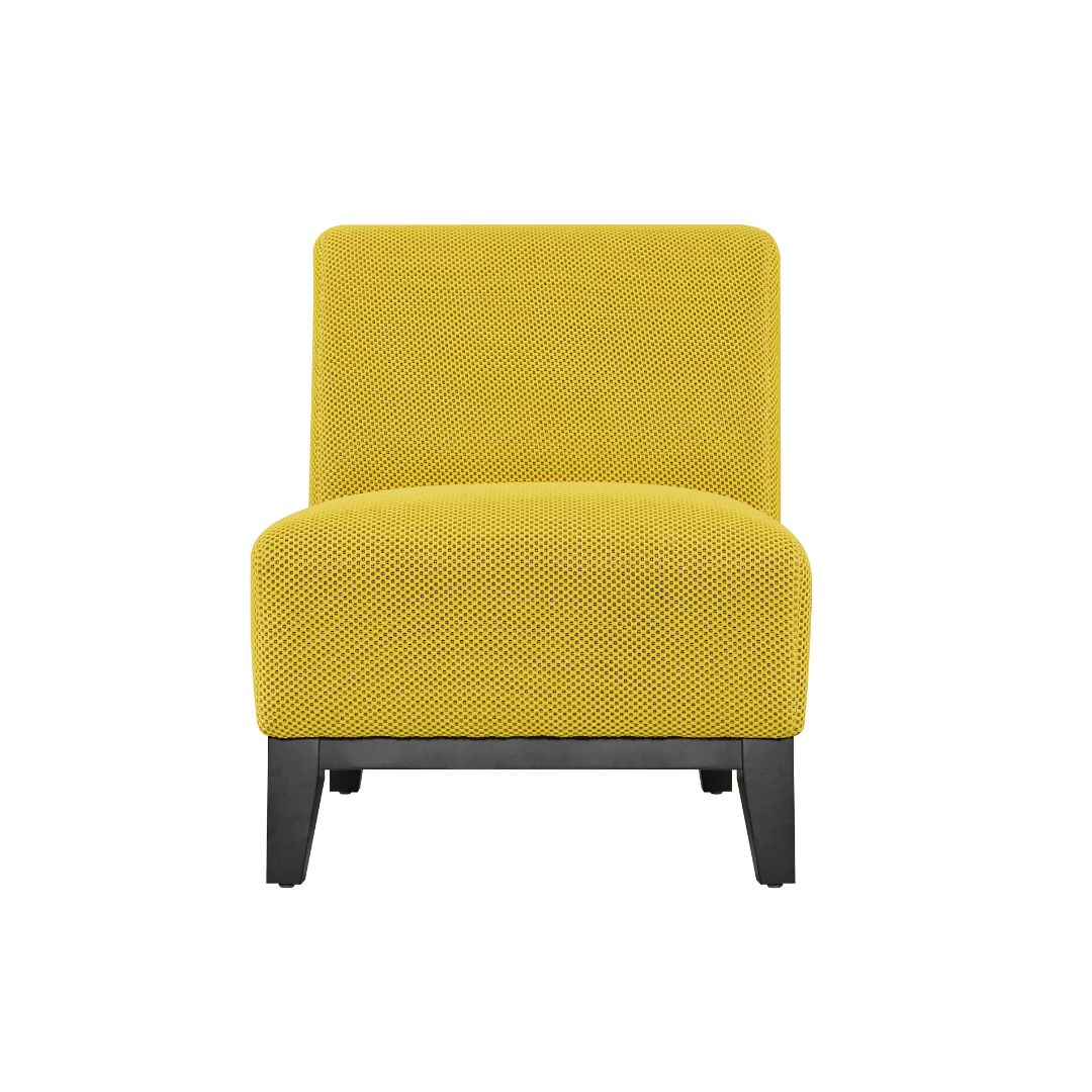 BT Ace Chair Grey, Red and Yellow Textured Fabric Upholstery