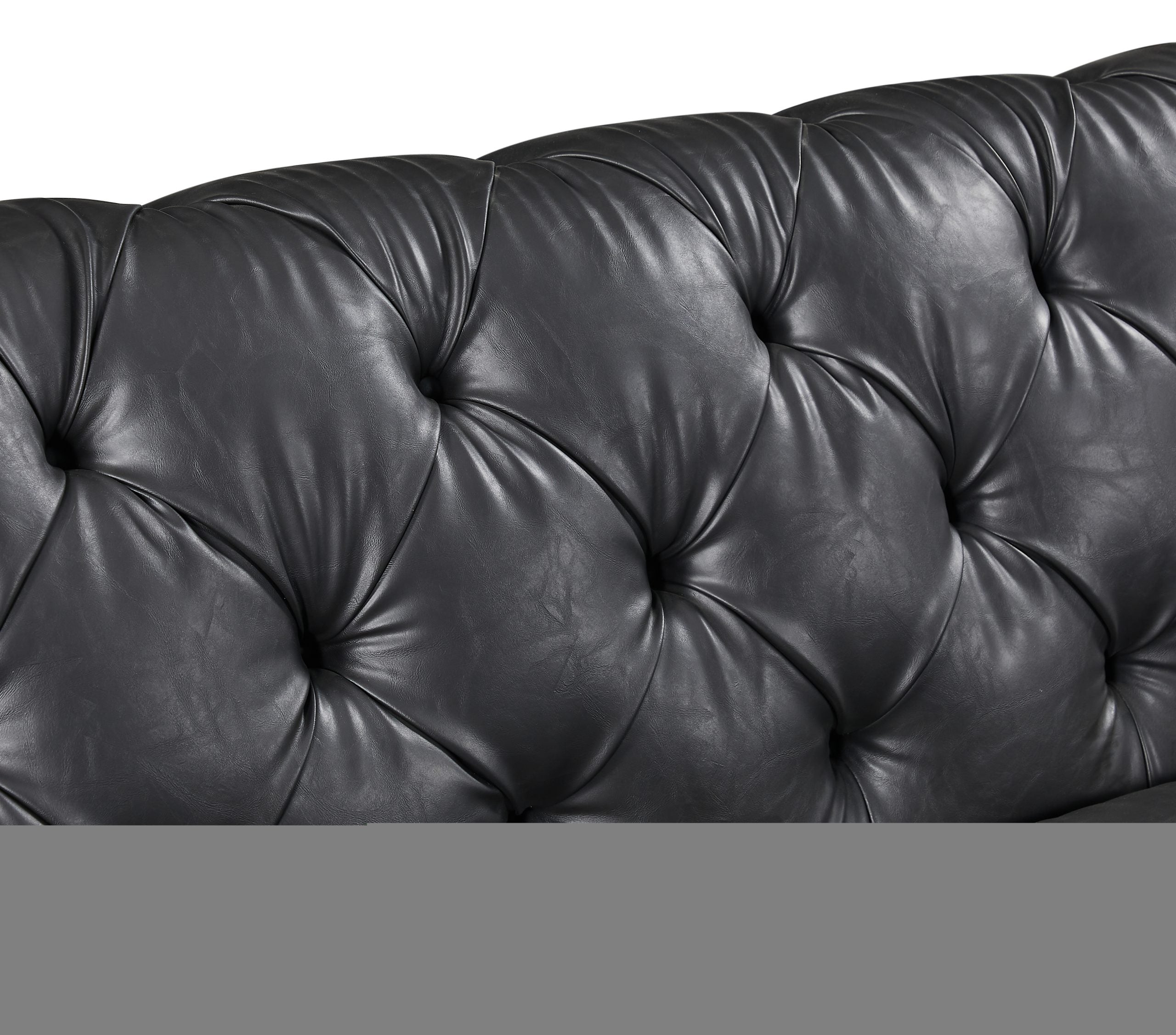 BT Barclay Chesterfield 2 Seater Sofa Tan or Black Vintage Faux Leather