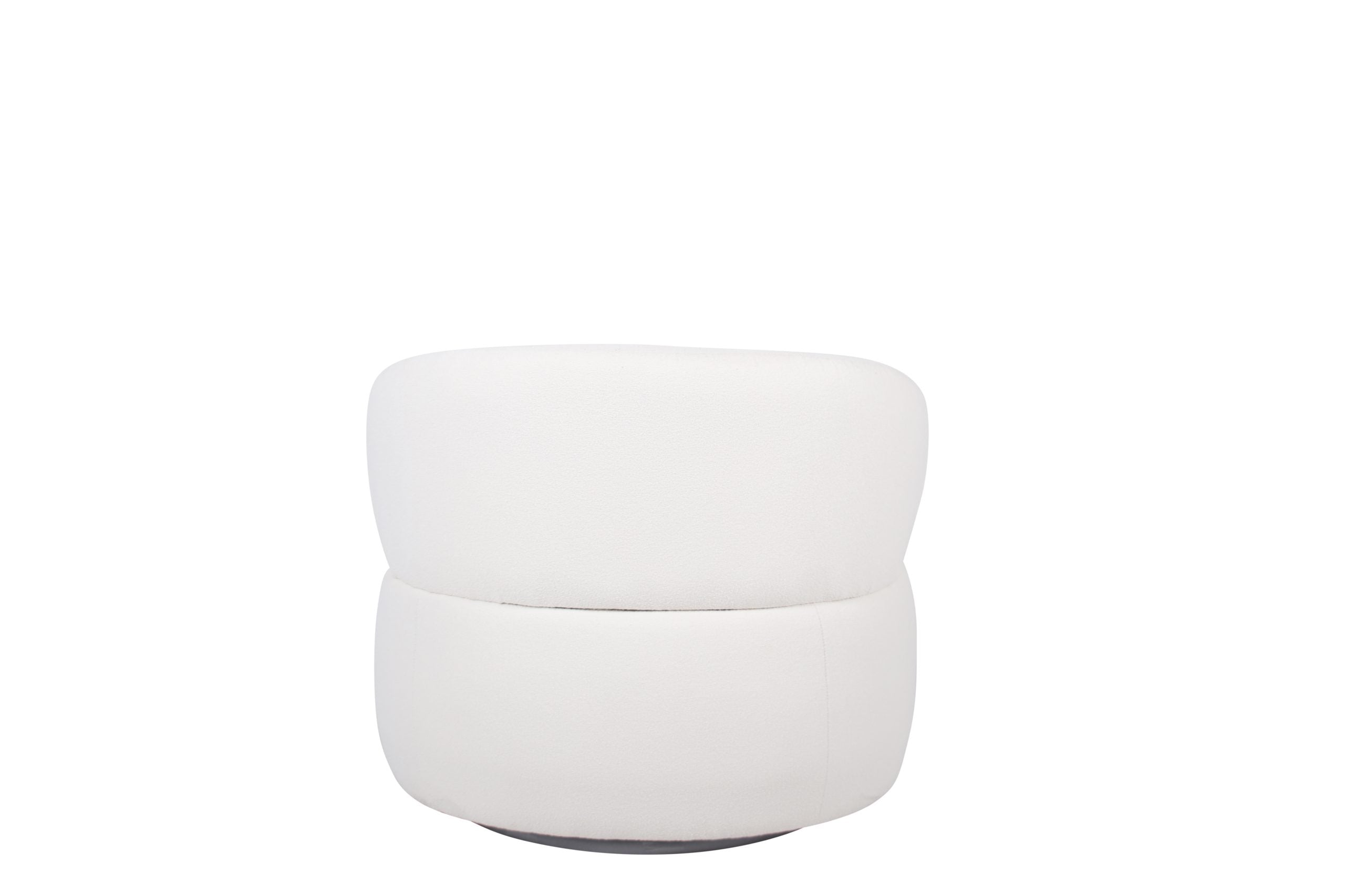 BT Fairbourne Swivel Chair Antique White Boucle Fabric