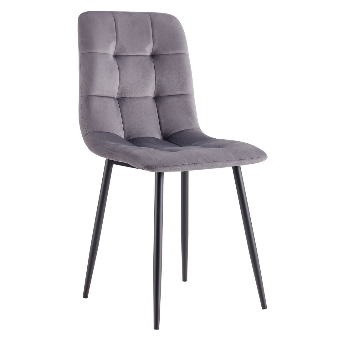 BT Fiore Dining Chairs - Black or Grey Faux Leather